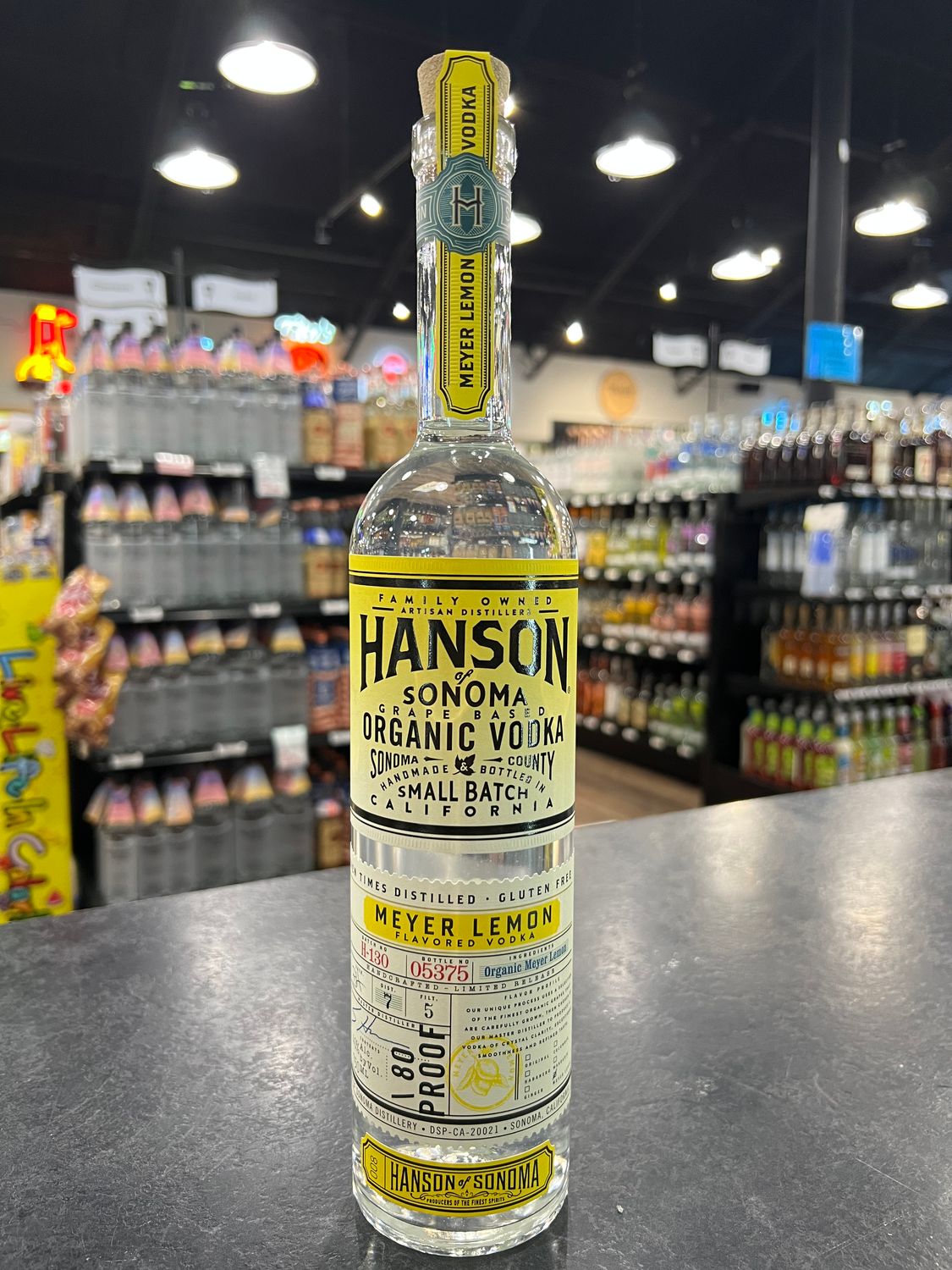 HANSON MEYER LEMON VODKA, 750ML
