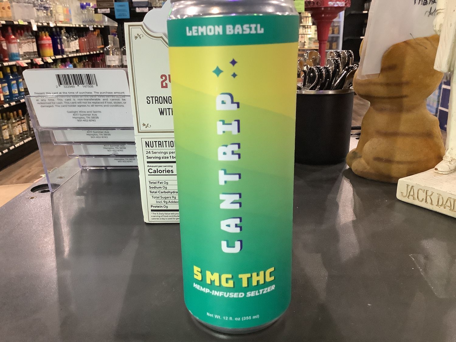 CANTRIP LEMON BASIL 5MG DELTA 9 THC 6OZ CAN