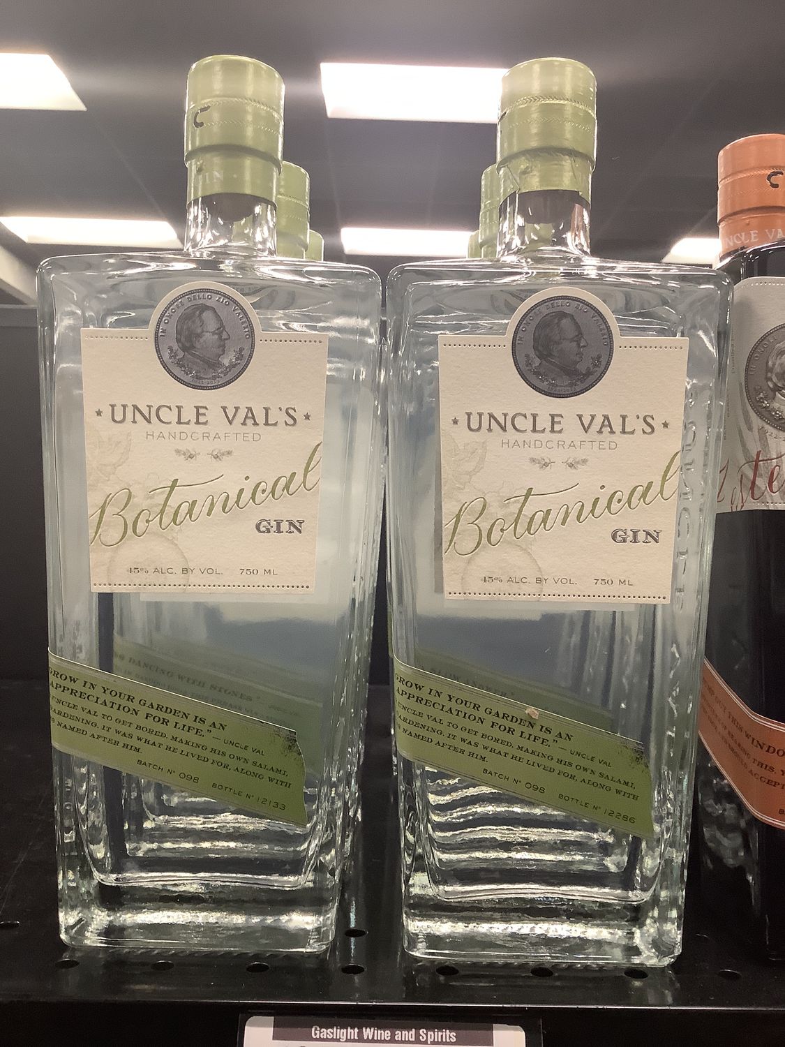 UNCLE VAL’S BOTANICAL GIN, 750ML
