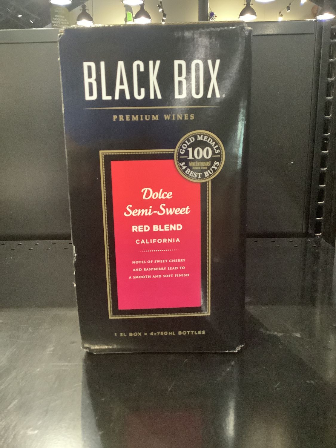 BLACK BOX DOLCE SEMI SWEET RED BLEND, 3L