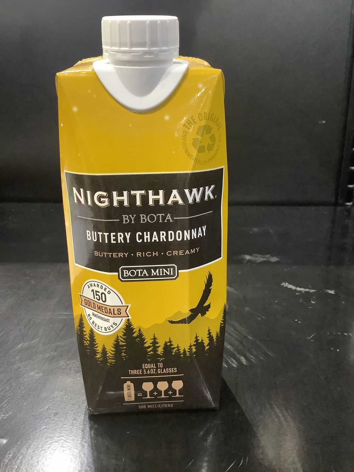BOTA BOX MINI NIGHTHAWK CHARDONNAY, 500ML