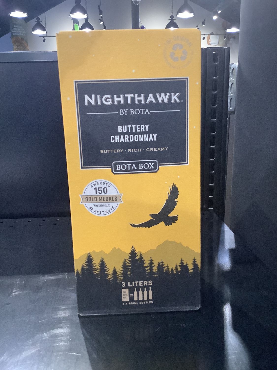 BOTA BOX NIGHTHAWK BUTTERY CHARDONNAY, 3L