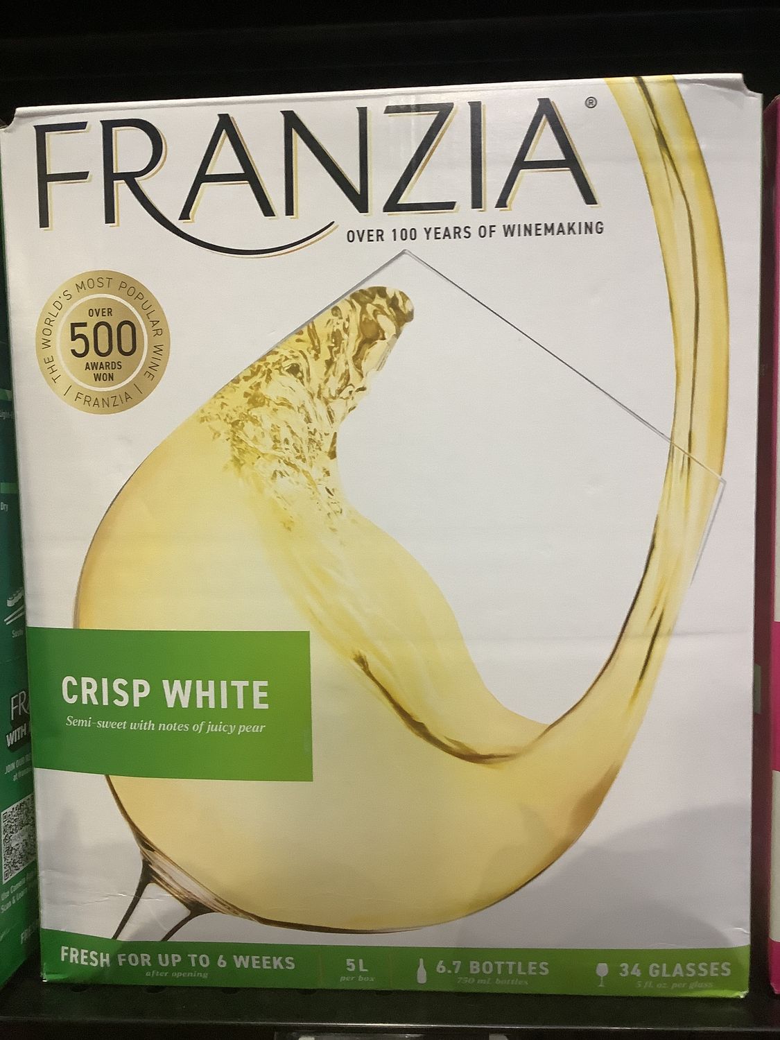 FRANZIA CRISP WHITE, 5L