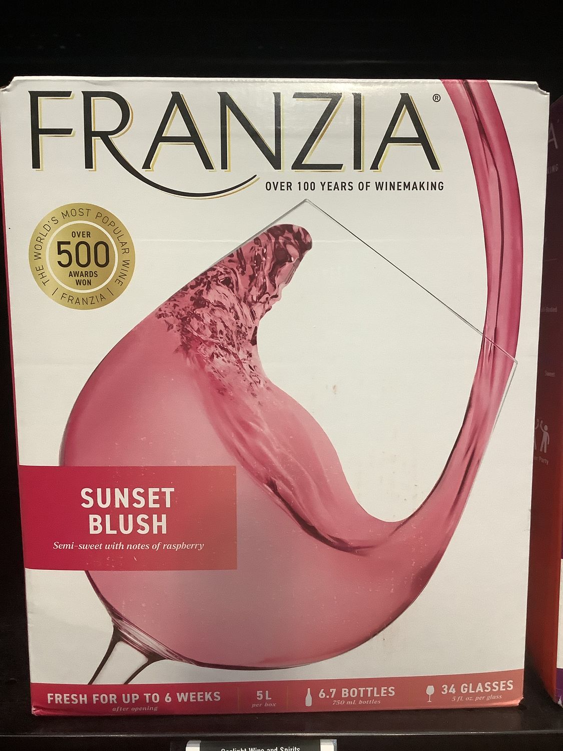 FRANZIA SUNSET BLUSH, 5L