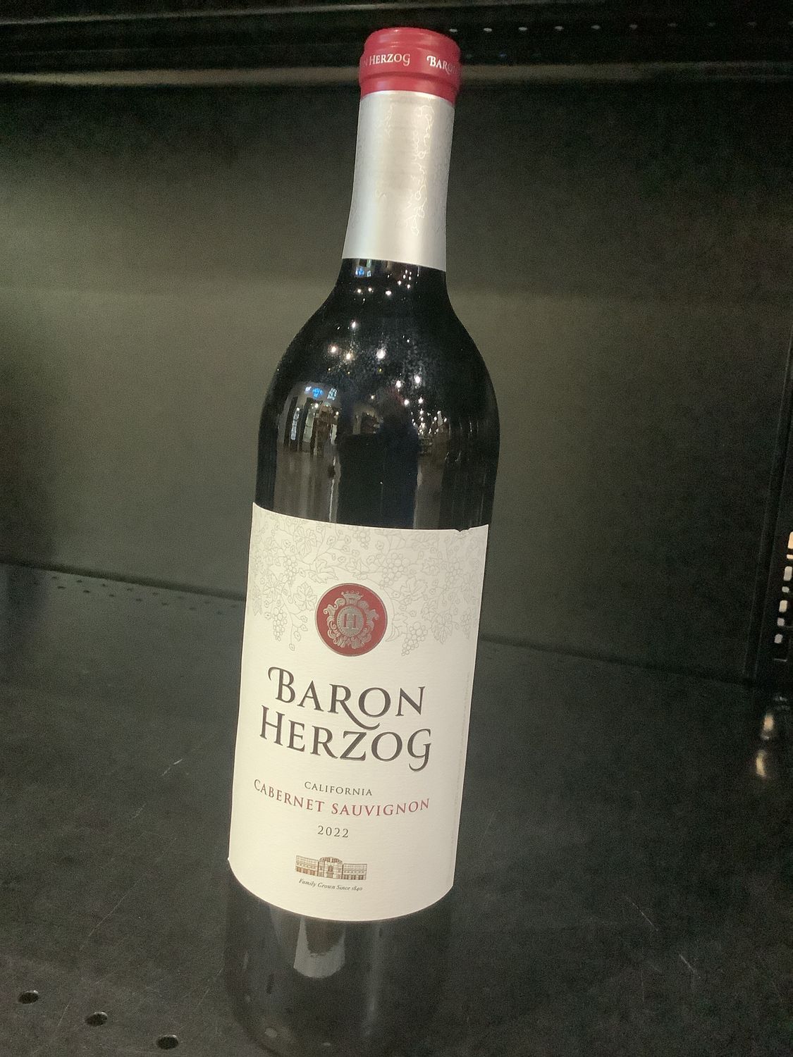 BARON HERZOG CABERNET SAUVIGNON, 750ML