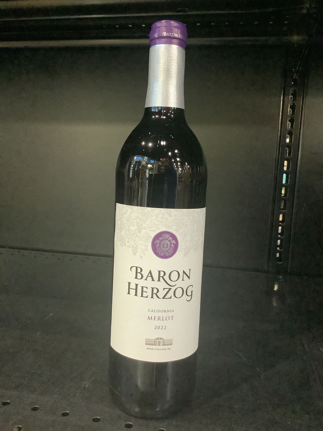 BARON HERZOG MERLOT, 750ML