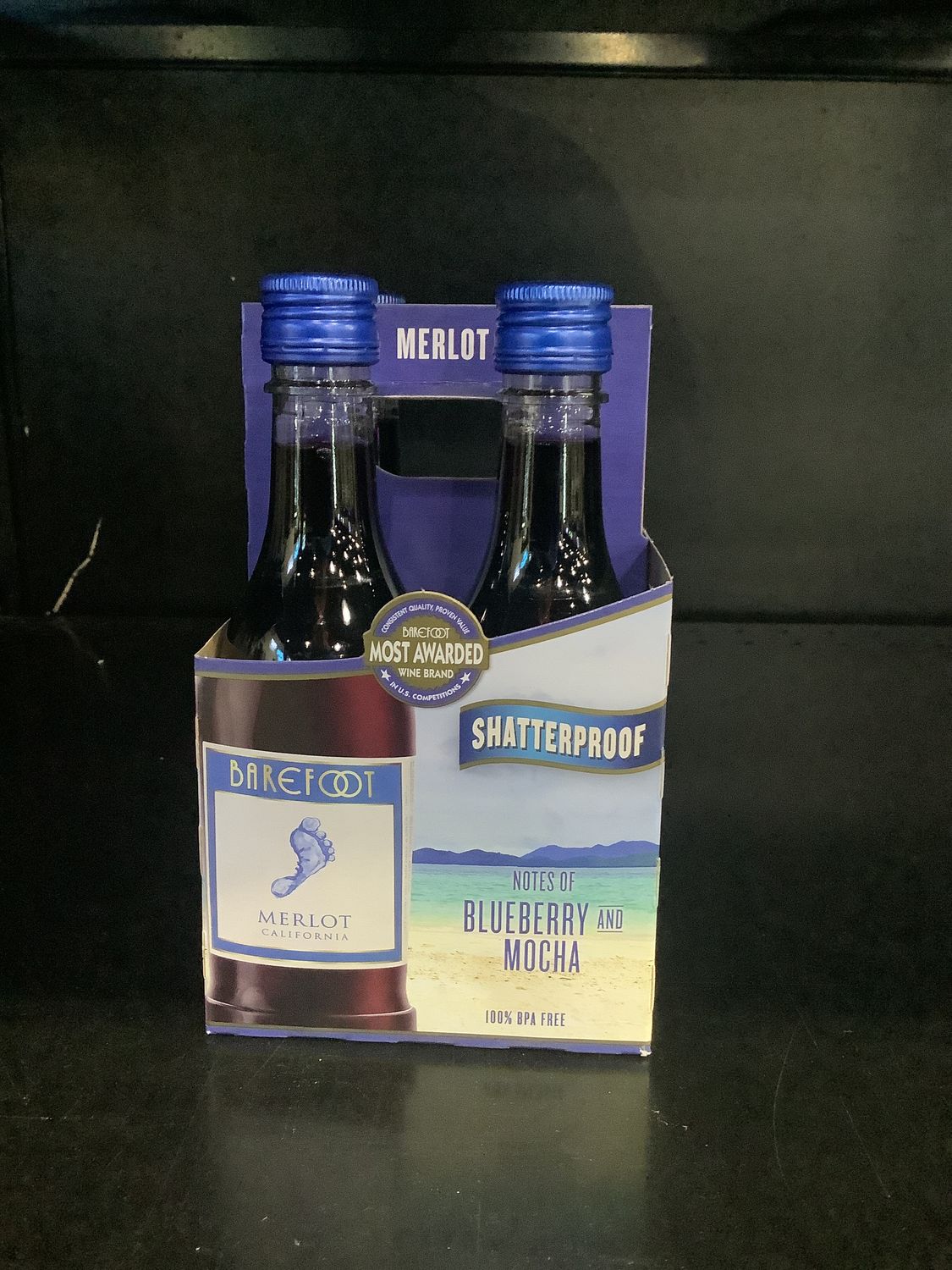 BAREFOOT MERLOT, 4 PACK