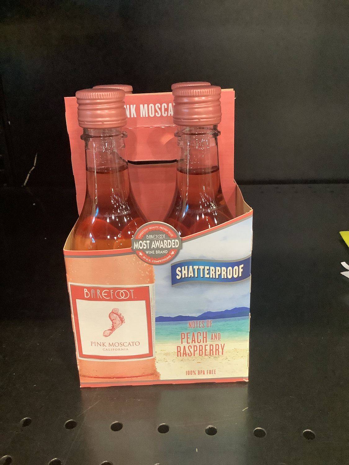 BAREFOOT PINK MOSCATO, 4 PACK