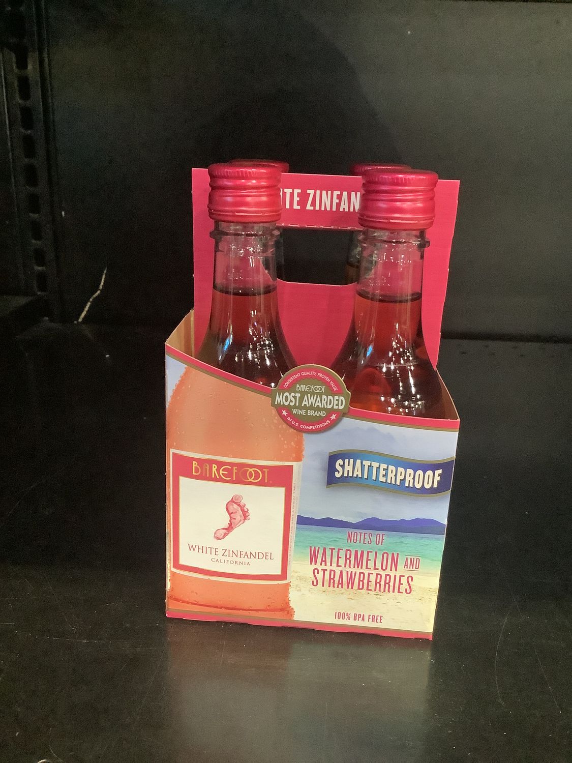 BAREFOOT WHITE ZINFANDEL, 4 PACK