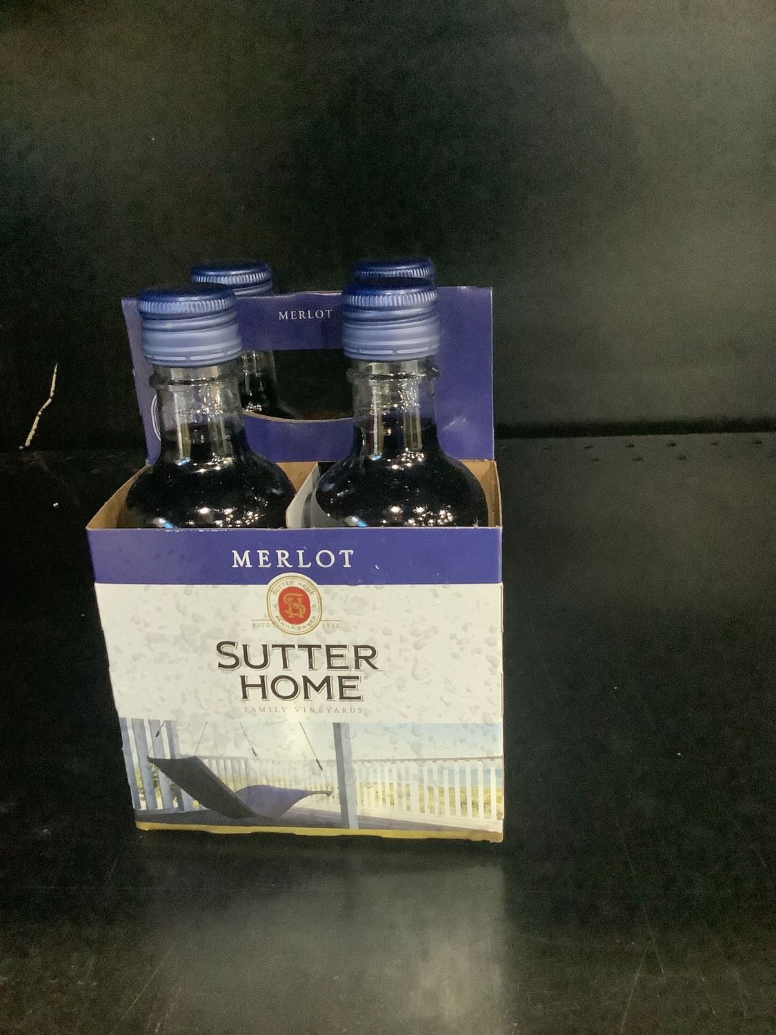 SUTTER HOME MERLOT, 4 PACK