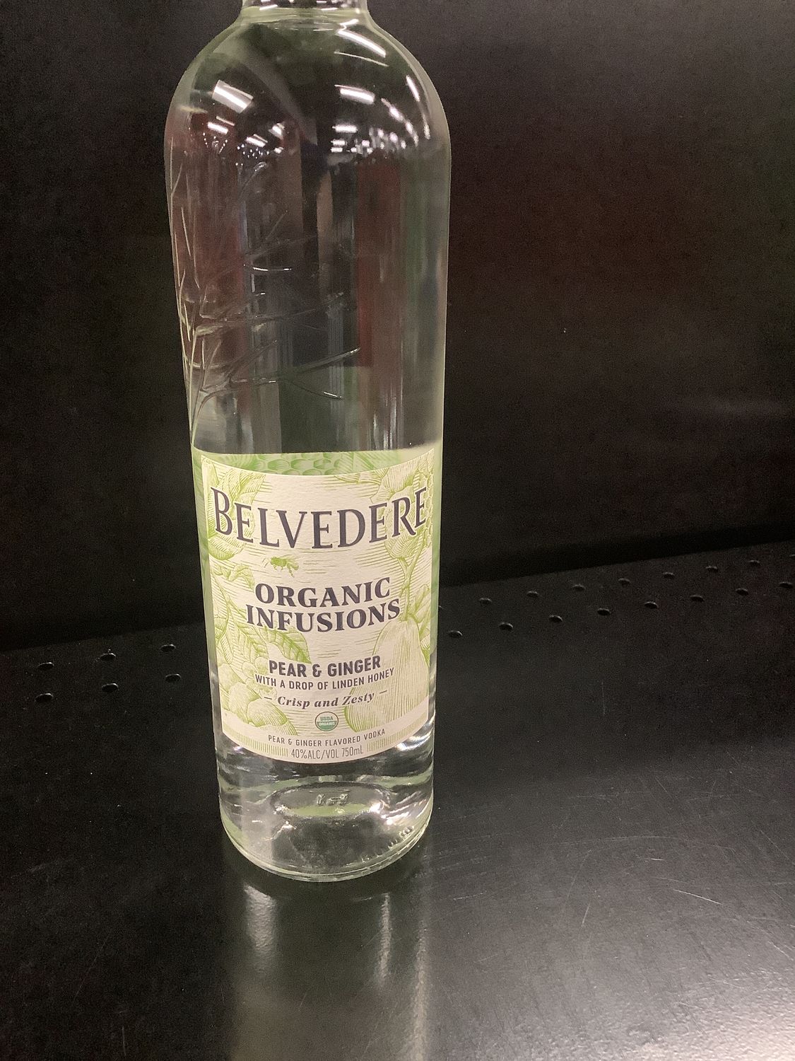 BELVEDERE ORGANIC PEAR AND GINGER VODKA, 750ML