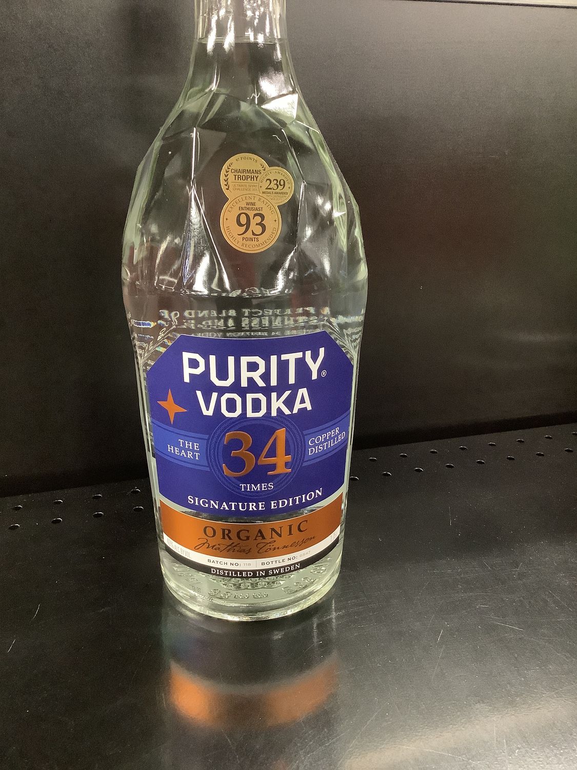 PURITY 34 VODKA, 1.75L