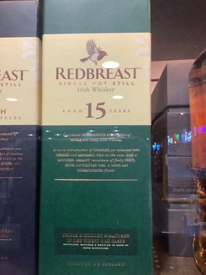 REDBREAST 15 YEAR IRISH WHISKEY, 750ML