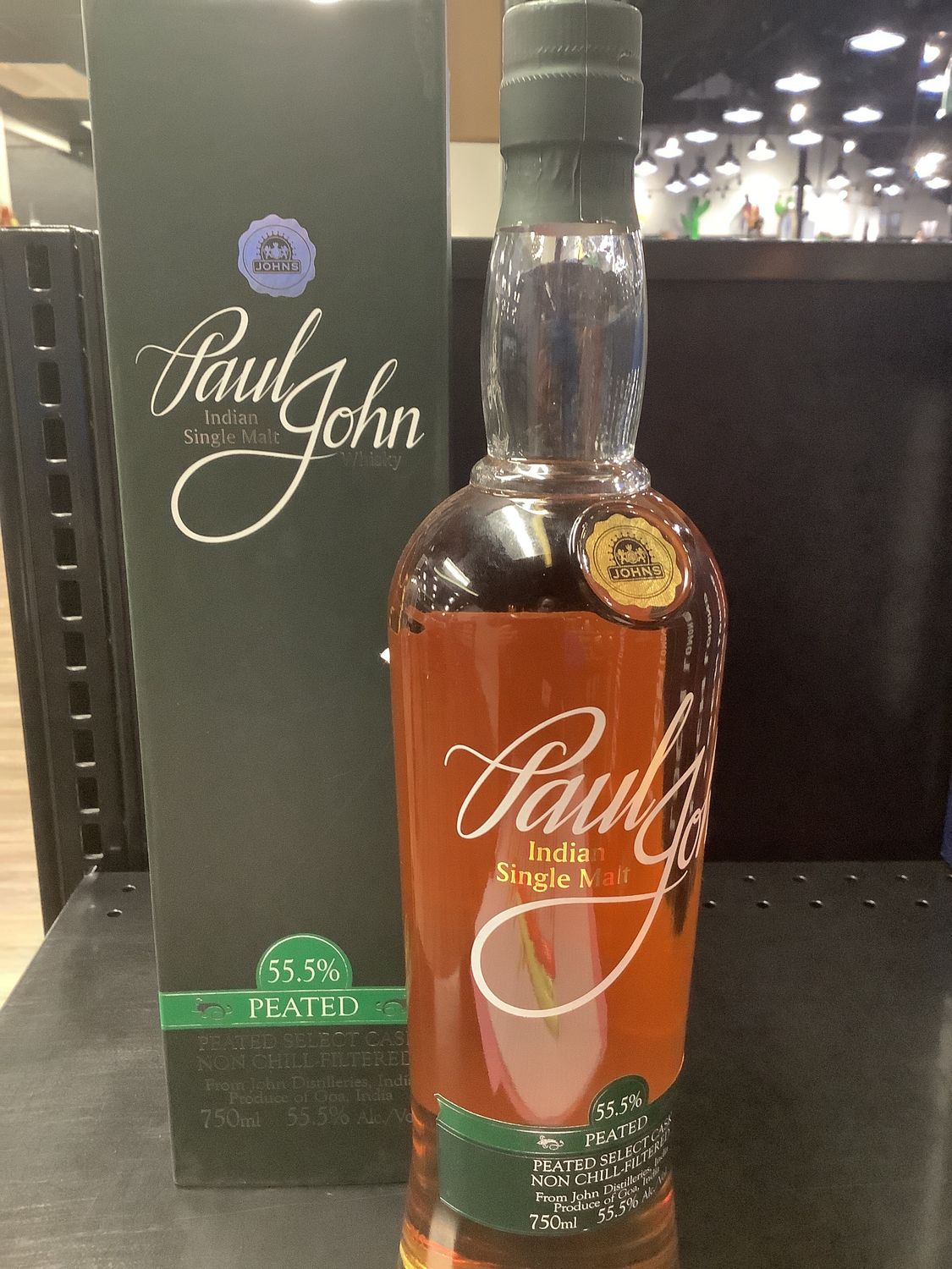 PAUL JOHN PEATED WHISKY, 750ML
