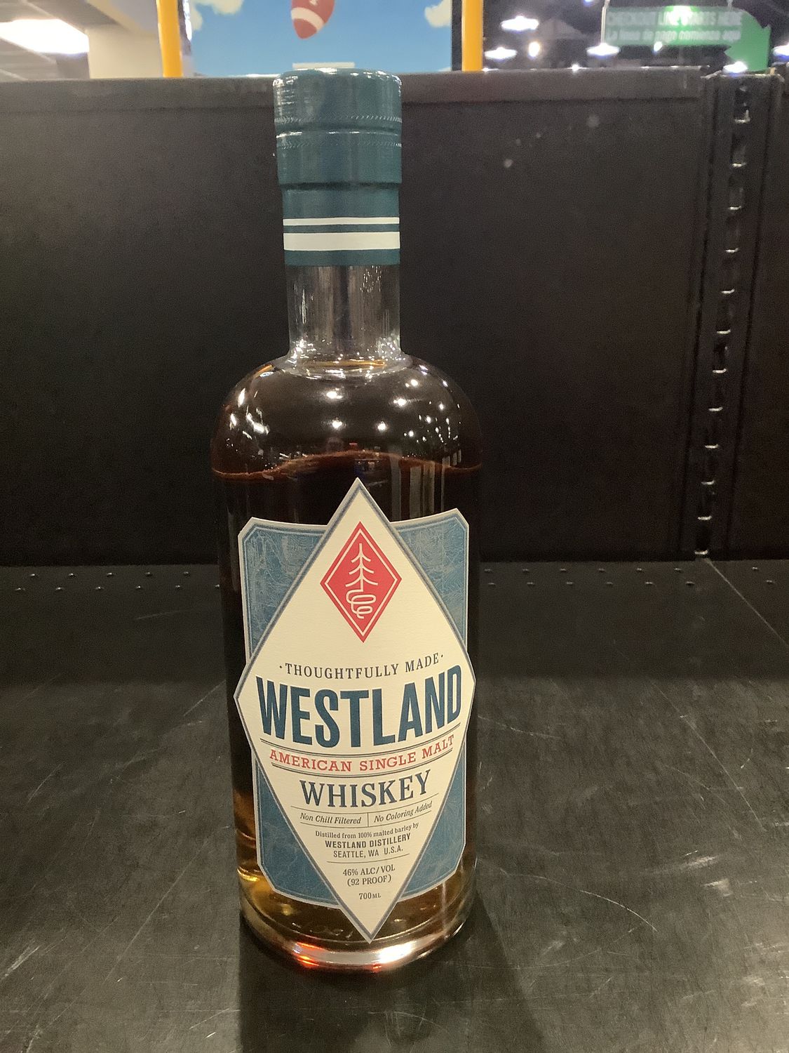 WESTLAND AMERICAN SINGLE MALT WHISKEY, 750ML