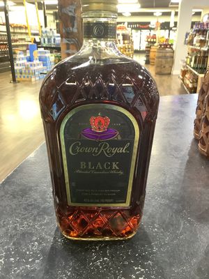 CROWN ROYAL BLACK WHISKY, 1.75L