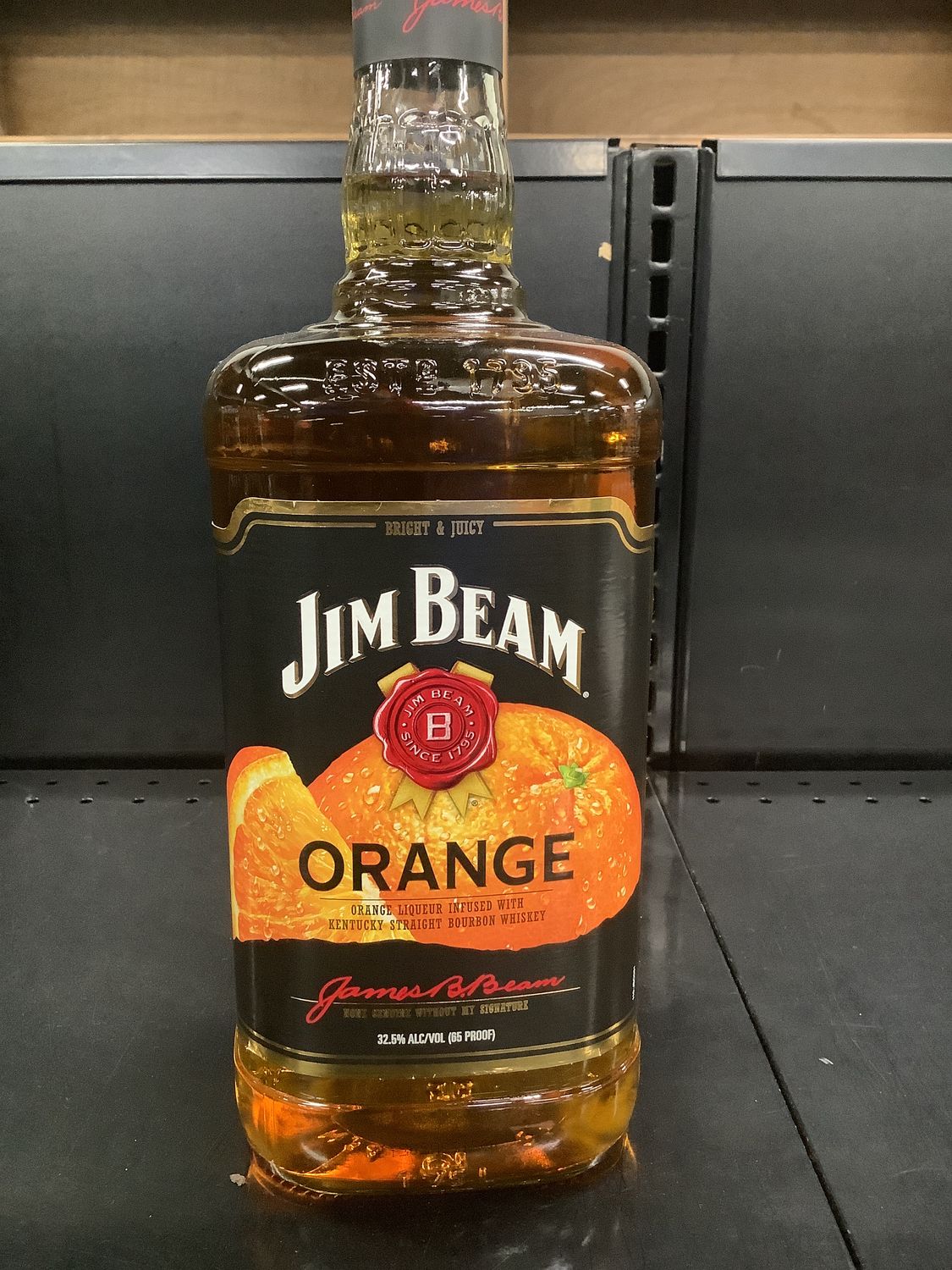 JIM BEAM ORANGE WHISKEY, 1.75L