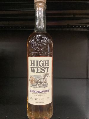 HIGH WEST RENDEZVOUS RYE WHISKEY, 750ML
