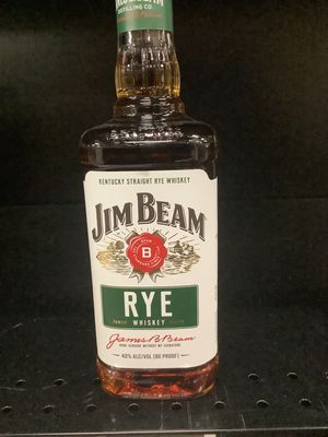 JIM BEAM RYE WHISKEY, 750ML