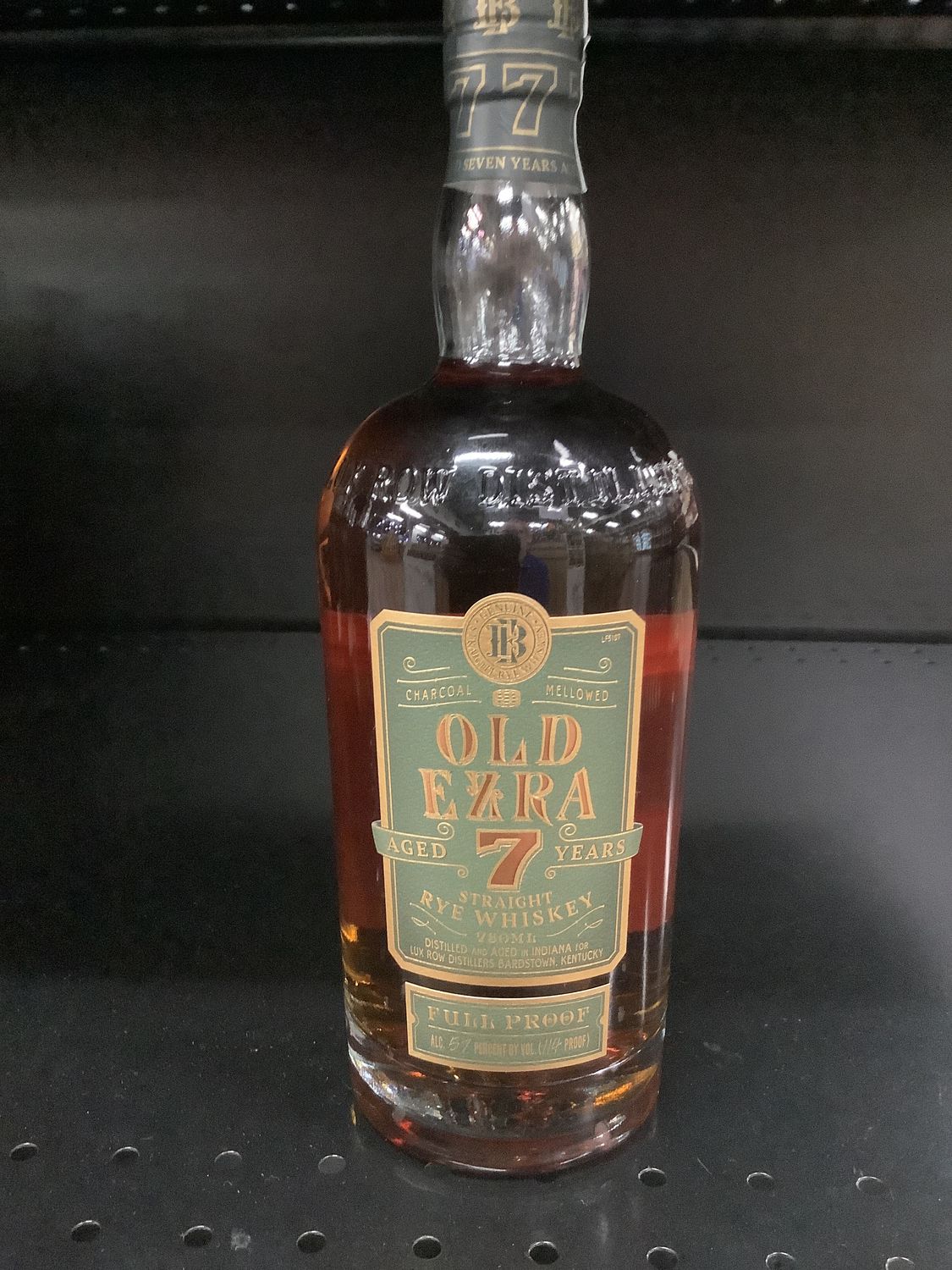 OLD EZRA BROOKS 7 YEAR RYE WHISKEY, 750ML