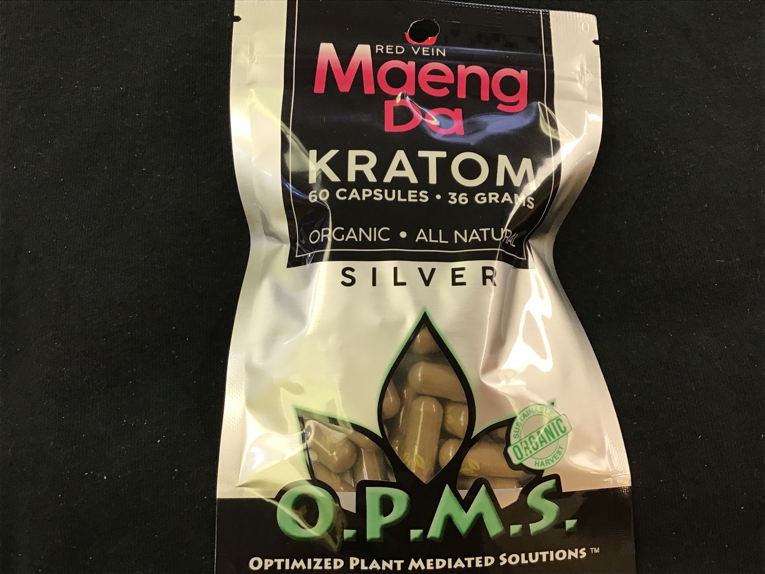 O.P.M.S.  - 60 Capsules (RED Maeng Da) - Kratom