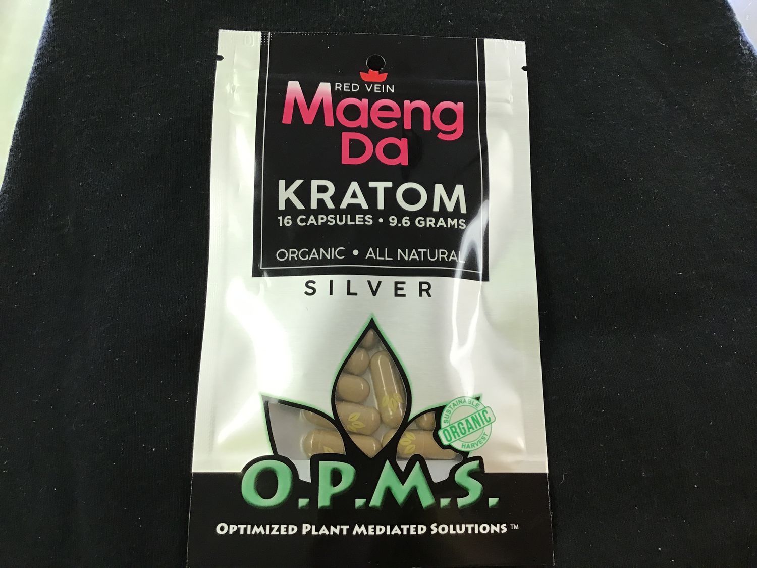 O.P.M.S.  - 16 Capsules (RED Maeng Da) - Kratom