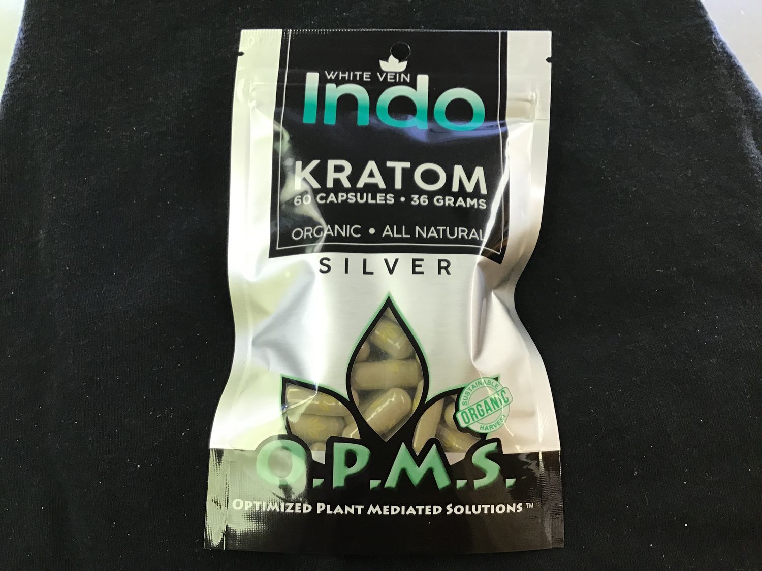 O.P.M.S.  - 60 Capsules (WHITE Indo) - Kratom
