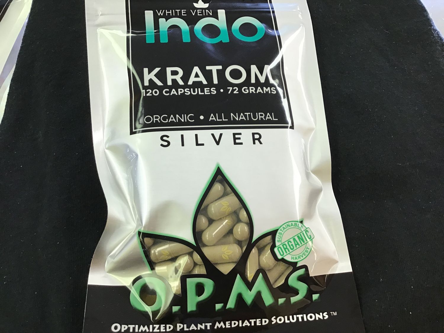 O.P.M.S.  - 120 Capsules (WHITE Indo) - Kratom