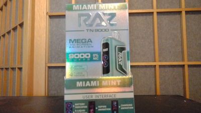 RAZ - 0 Nicotine-Miami Mint- 9000 puff