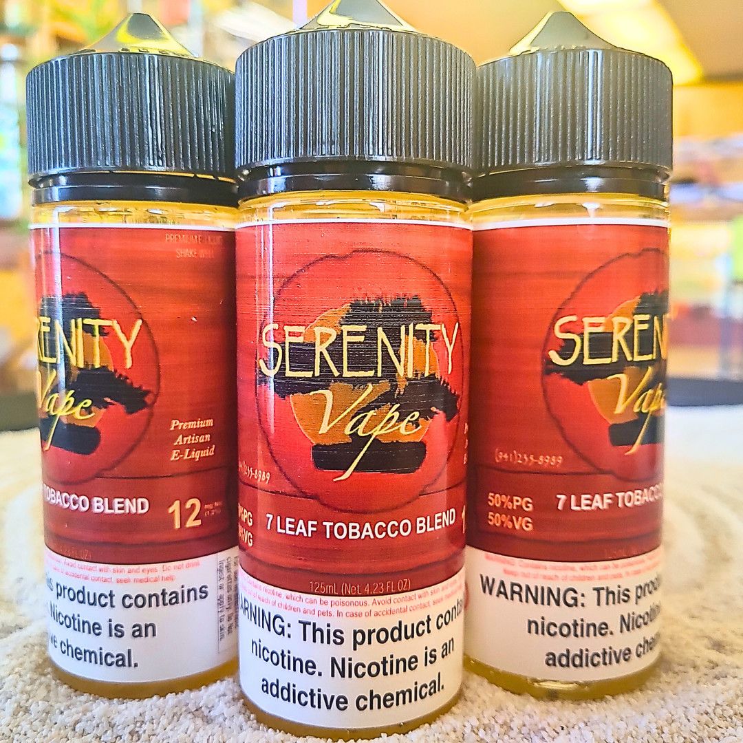 Serenity Liquids - 7 Leaf Tobacco - 12mg - 125mL