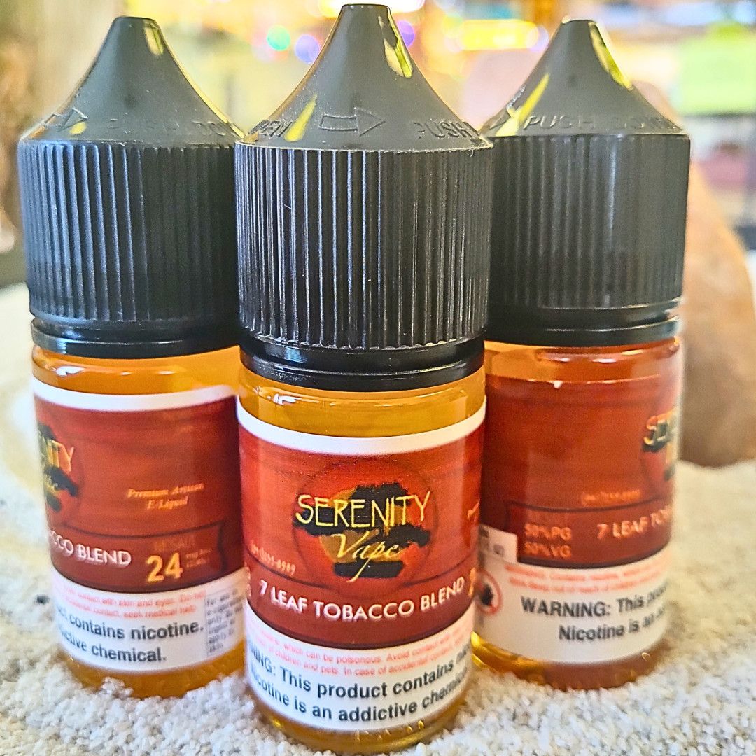 Serenity Liquids - 7 Leaf Tobacco - 24mg - 30 ml