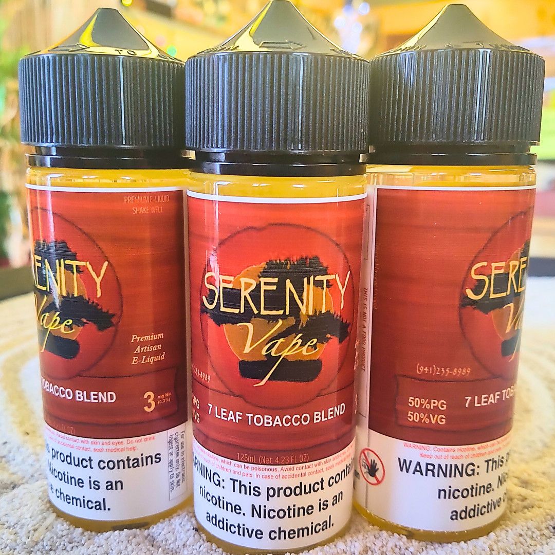 Serenity Liquids - 7 Leaf Tobacco - 3mg - 125mL