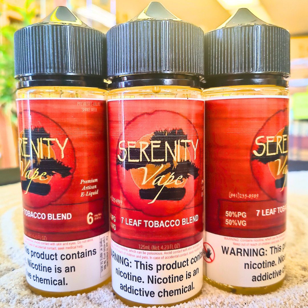 Serenity Liquids - 7 Leaf Tobacco - 6mg - 125mL