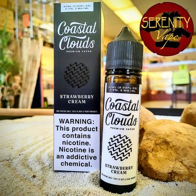 Coastal Clouds - Strawberry Cream - 3mg