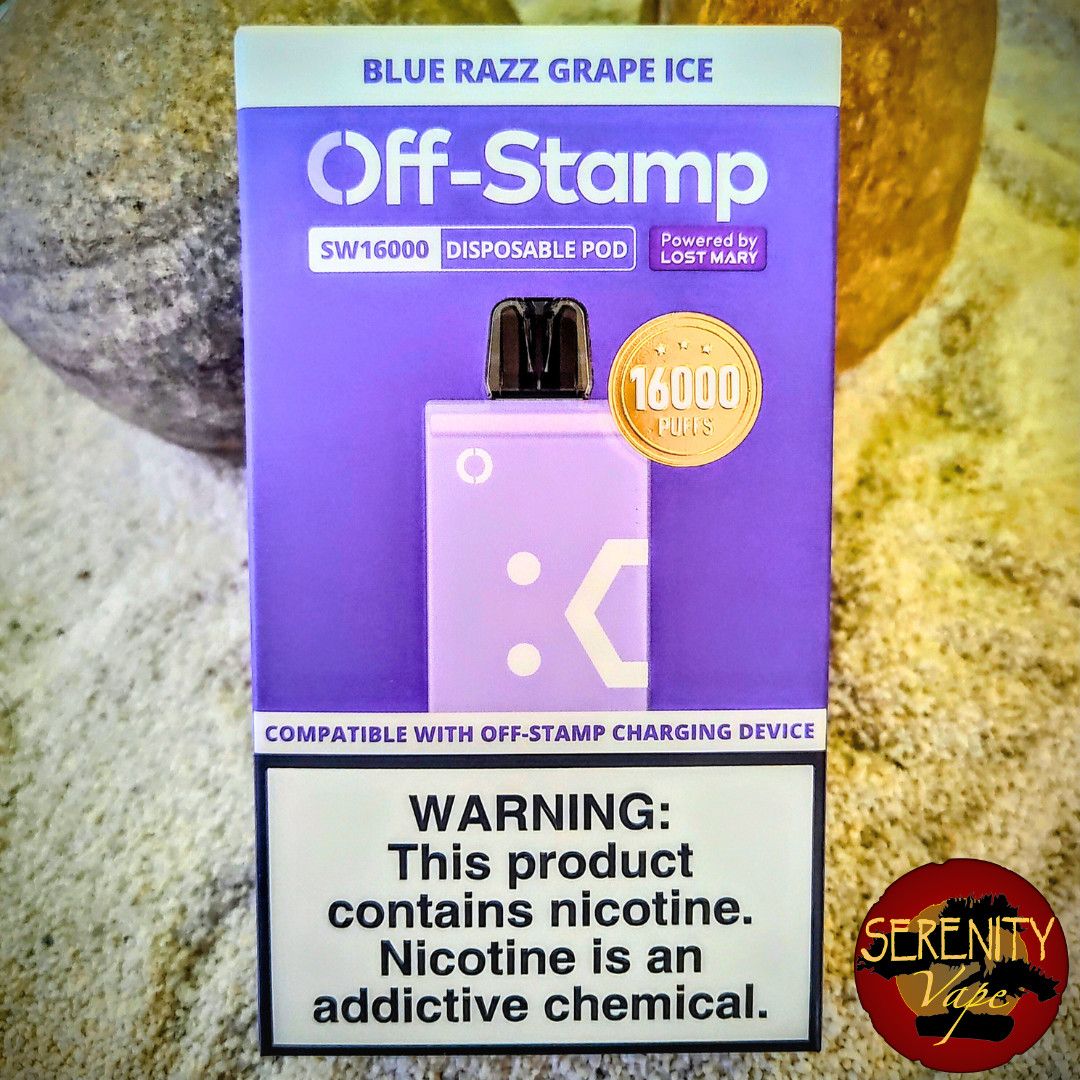 Off-Stamp Pod  16k pod - Blue Grape Razz Ice