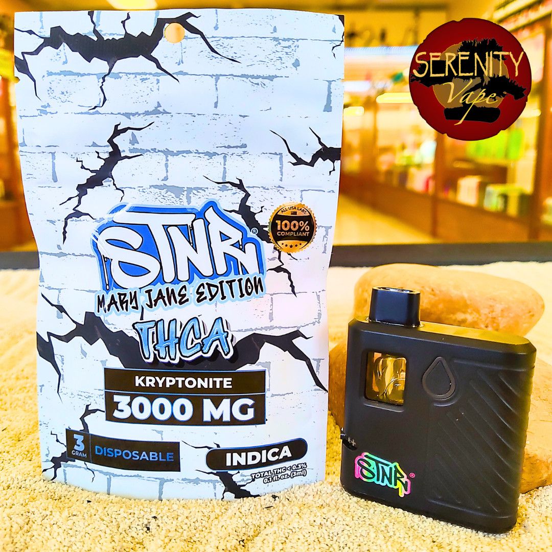 STNR - Kryptonite - THCA + Live Resin 3g Disposable - Indica