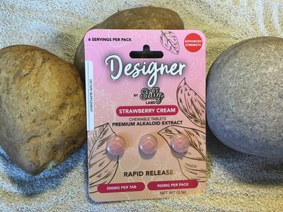 Designer Kratom Extract 3 Tabs 900mg Kratom Strawberry Cream