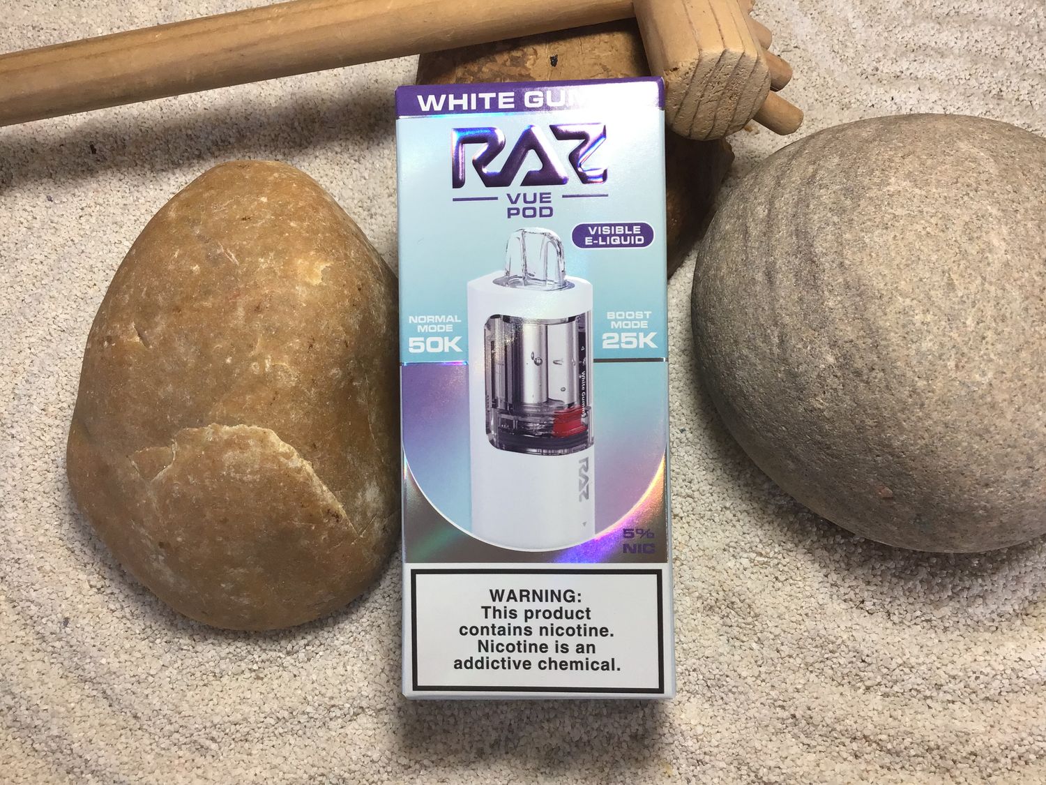 RAZ White Gummy VUE Pod 50k Puff