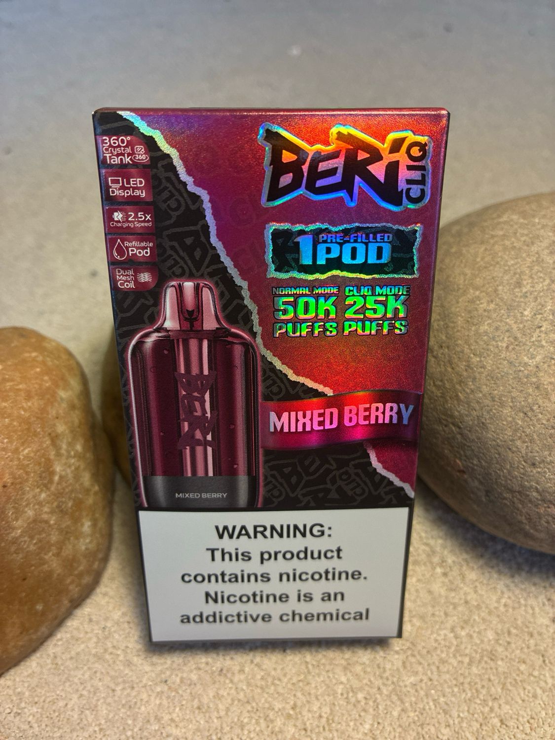 Beri Mixed Berry CLIQ Pod 50k Puffs