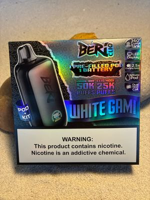 Beri White gami CLIQ Kit 50k Puffs