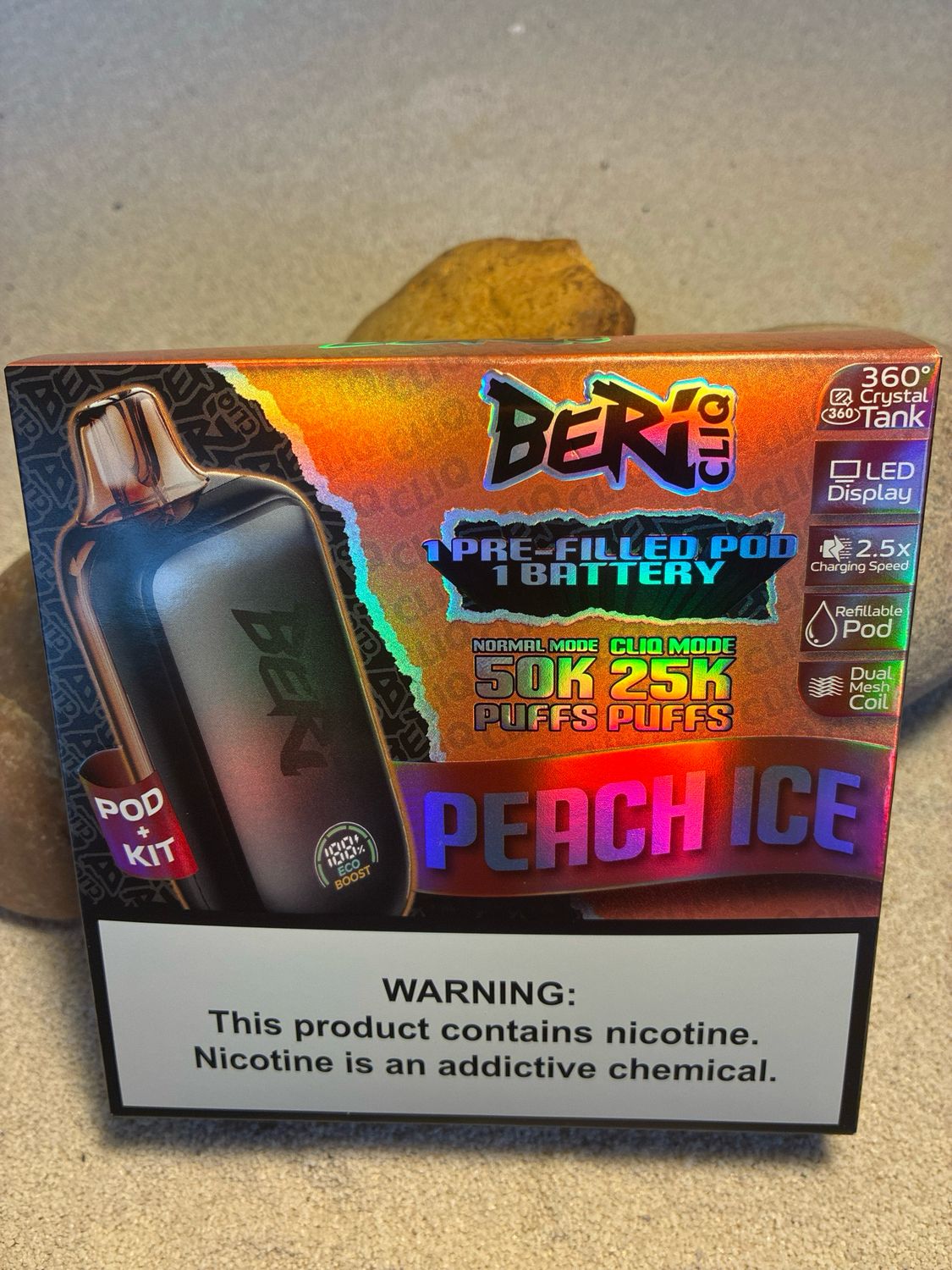 Beri Peach Ice CLIQ Kit 50k Puffs