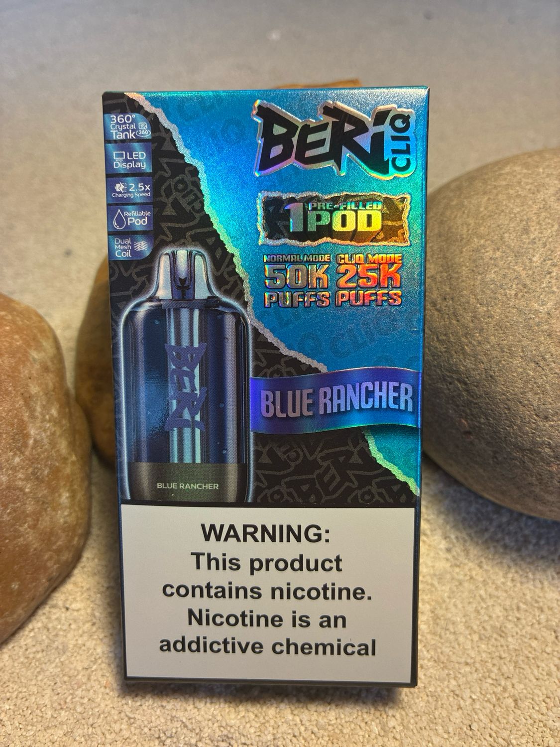 Beri Blue Rancher CLIQ Pod 50k Puffs