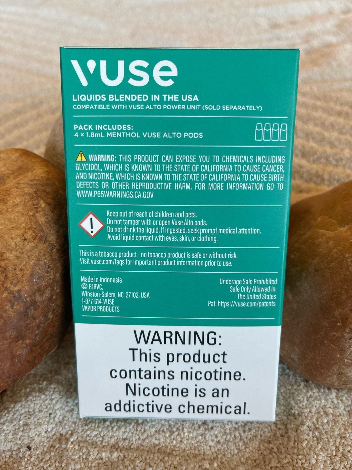 Vuse Menthol Pod 4 pack 2.4% nic