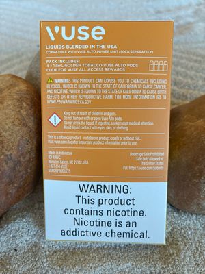 Vuse Golden Tobacco Pod 4 Pack 5% nic