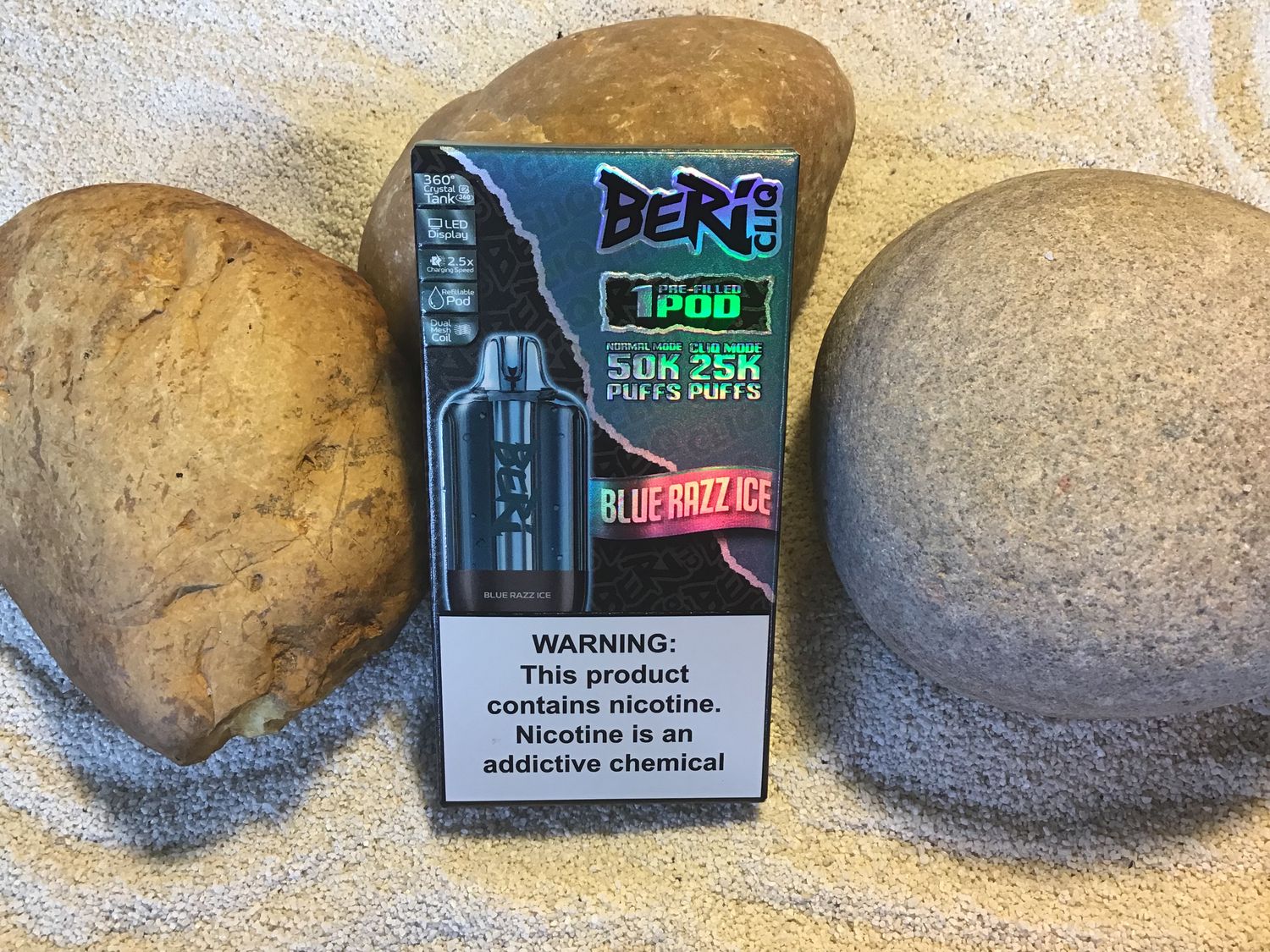 Beri Blue Razz Ice CLIQ Pod 50k Puffs