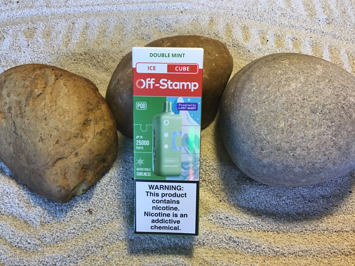 Off-Stamp Double Mint Pod Cube