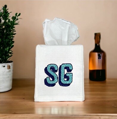 Layne Monogrammed Tissue Cover