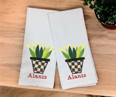 Flower Pot Dish Towel