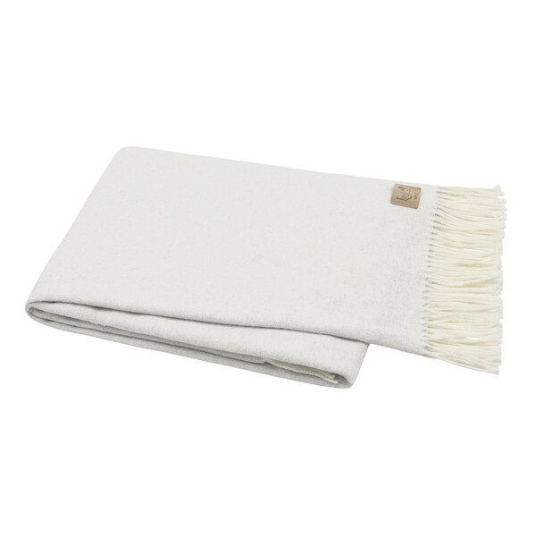 Herringbone Throw- Silver Italian