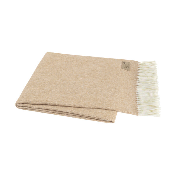 Herringbone Throw- Caramel